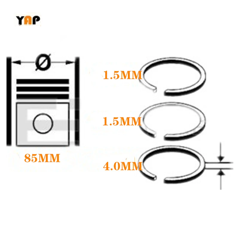 STD G4JP Piston Ring Piston Set FOR HYUNDAI Trajet 2.0L L4 16V 23410-38190 23040-38100 2001-2010