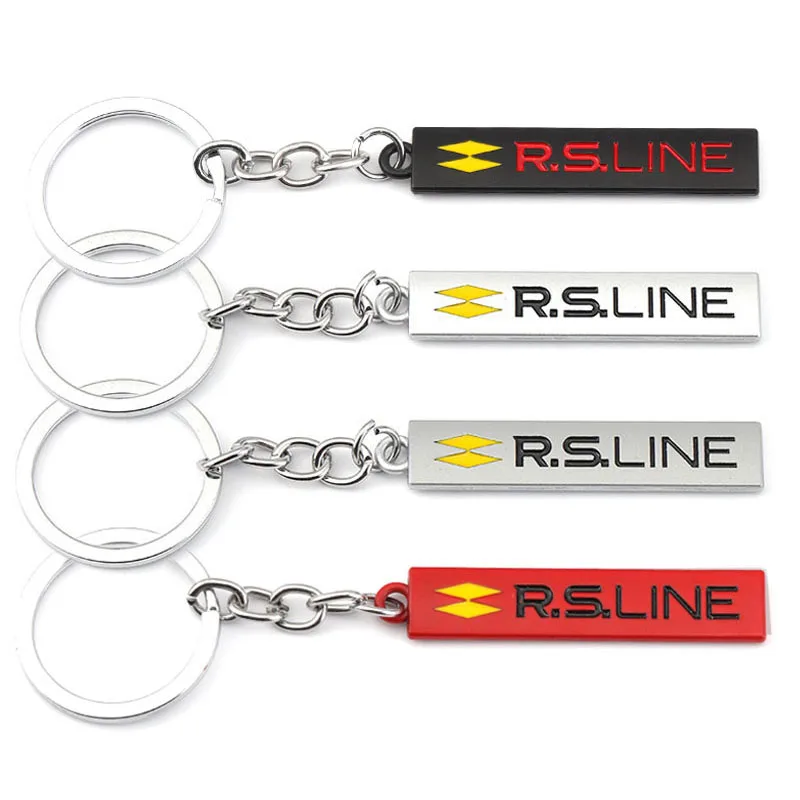 LLavero de coche línea RS llavero con anilla para Renault Megane Arkana Velsatis Clio Scenic laguna Logan Koleos Sandero Safrane