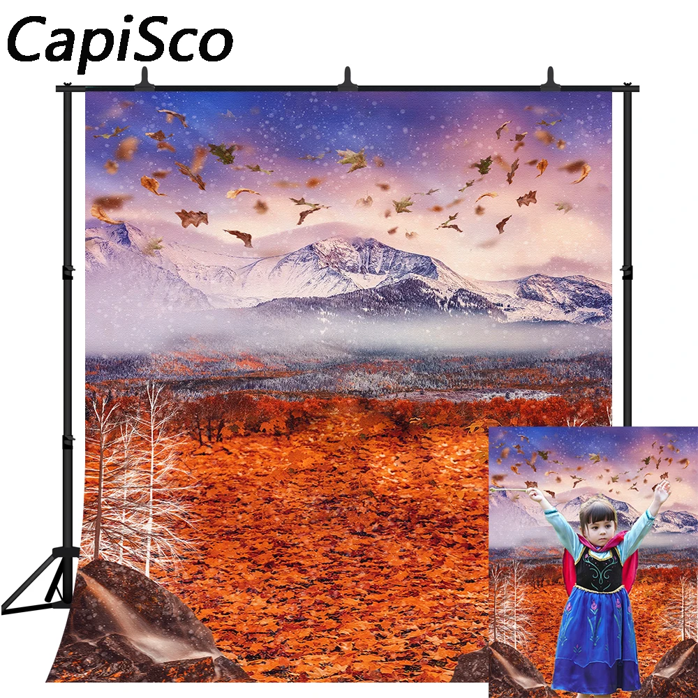 

Фон для фотосъемки с изображением леса мороза чудес Снежная королева день рождения сказка декор для вечеринки Фотофон