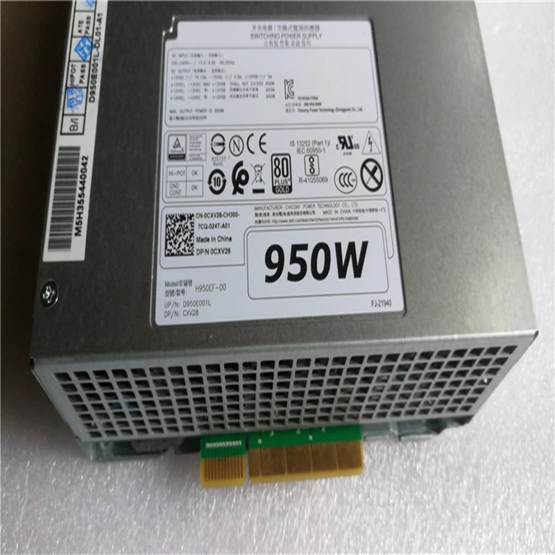 New Original PSU For Dell Workstation T5820 T7820 T7920 950W Switching Power Supply AC950EF-00 H950EF-00 D950EF-00 WGCH4 CXV28