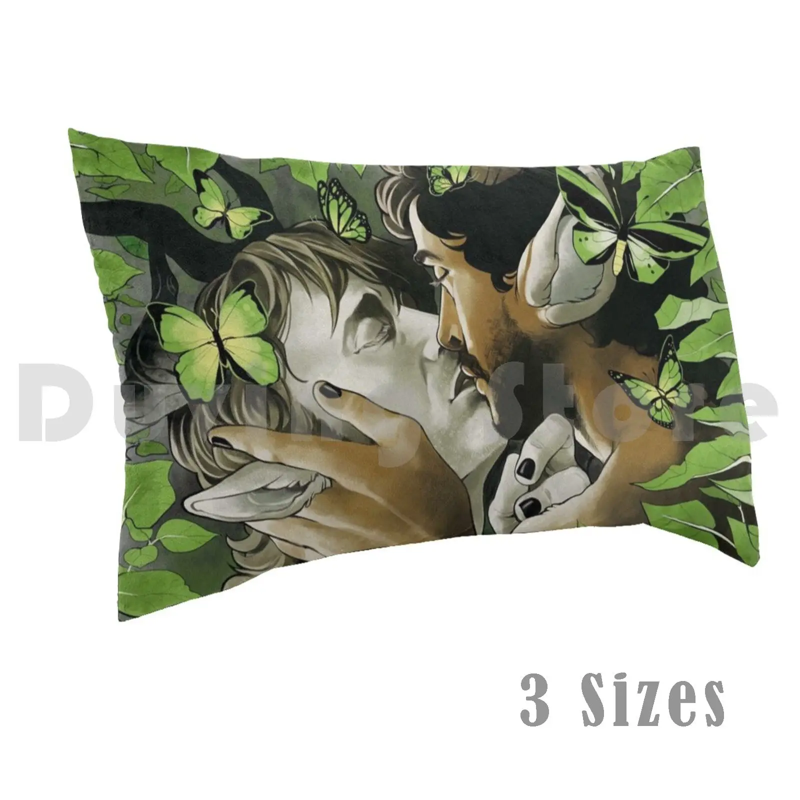 Nature Boys Pillow Case DIY 50*70 Hannistag Hannibal Hannigram Green Nature Love