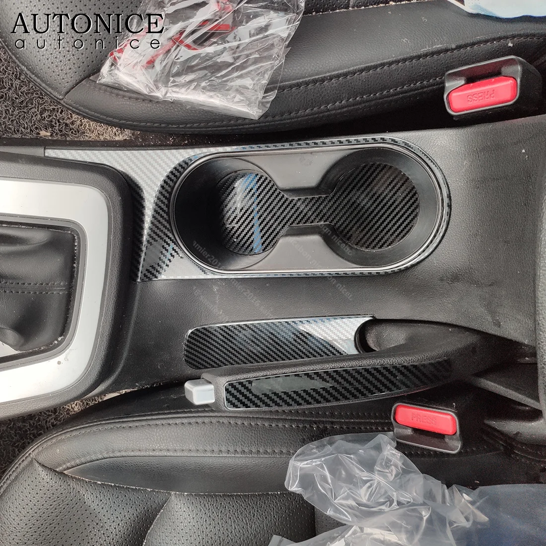 Carbon Fiber Color Parking Handbrake Hand Brake Handle Cover Trim Fit for Hyundai Elantra 2016 2017 2018 2019 2020