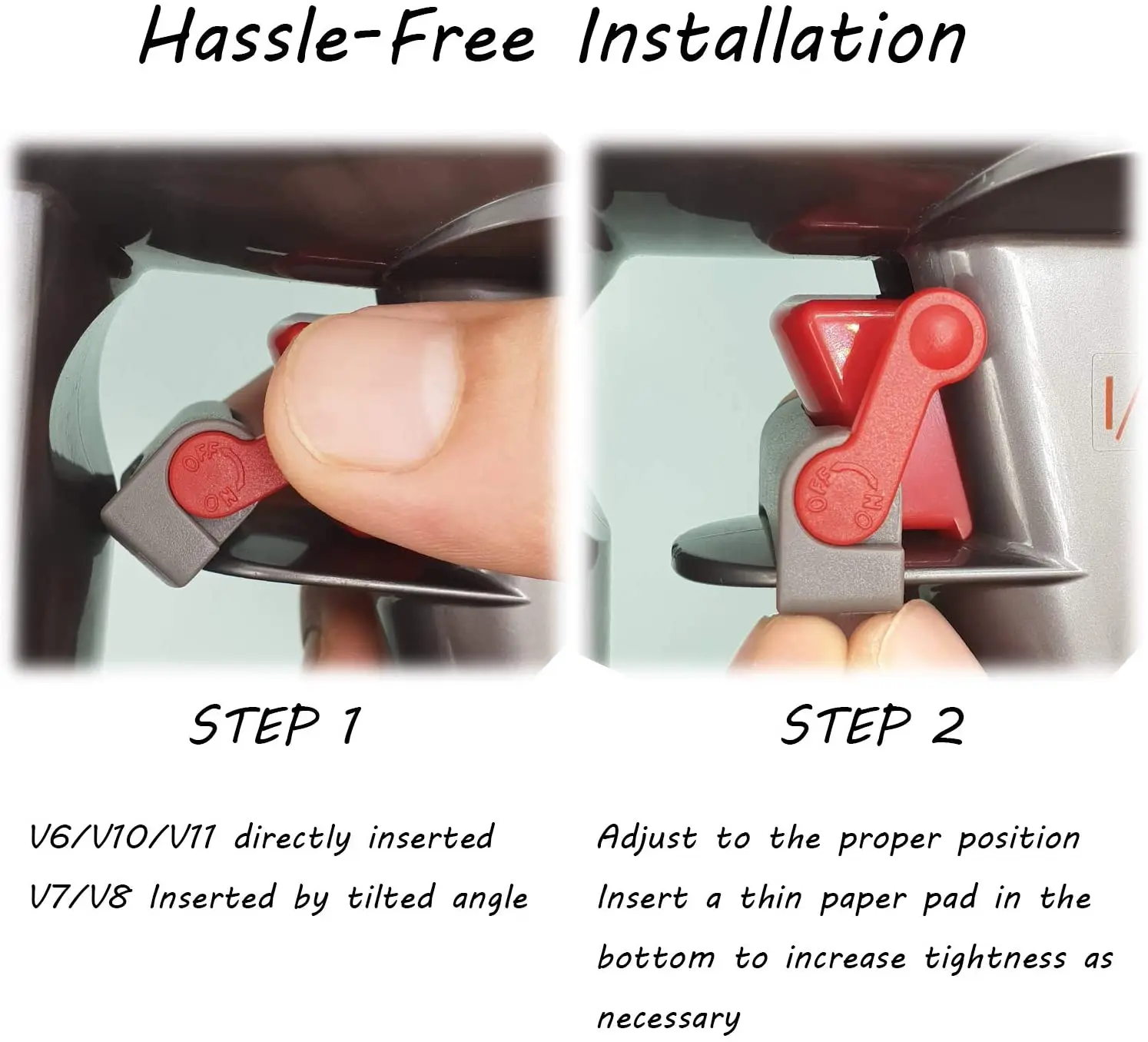 مفتاح تلقائي مصغر لزر الطاقة قفل الزناد لـ Dyson V6 V8 V7 V10 V11 V15 مكنسة كهربائية ملحقات قطع الغيار