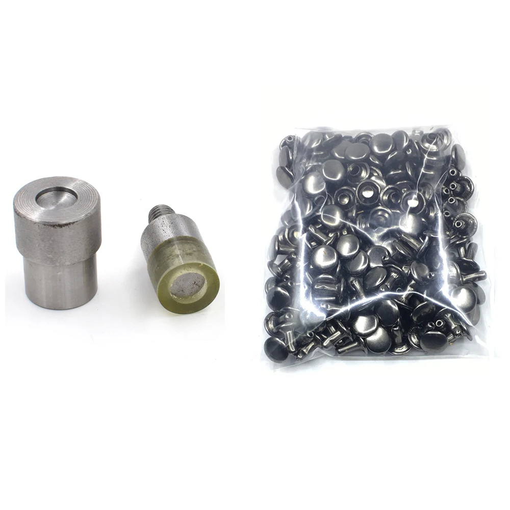 (100 Sets Metal Rivets + Molds)5/6/7/8/9/10/12/15 mm Rivet Installation Tool Rivets Die Button Molds Nail Tools Button Machine