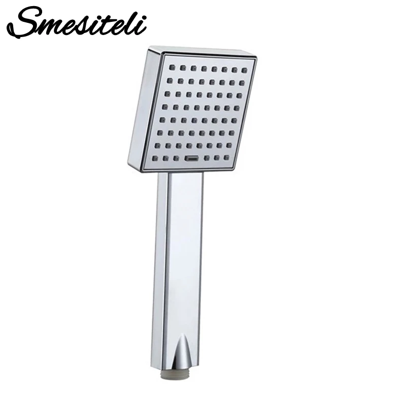 Smesiteli Hot Sale Bathroom High Pressure Shower Head Chrome Square Rainfall Handheld Shower Head Water Saving Sprayer