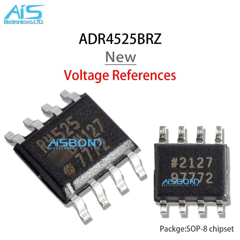 10Pcs/Lot NEW ADR4525BRZ SOIC8 SOIC ADR4525 R4525 SOP8 Ultralow Noise High Accuracy Voltage References