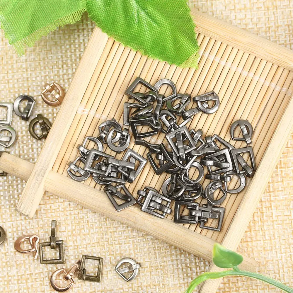 20pcs 4mm Tiny Belt Buckle For Handmade Doll Bag Shoes Mini Ultra-small Tri-glide Buckle DIY Dolls Clothes Sewing Accessories