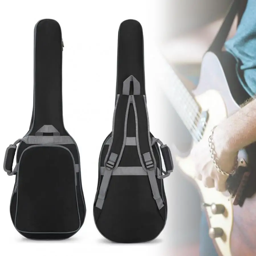 102 x 34 x 6cm Electric Guitar Backpack Waterproof 10mm Sponge Oxford Fabric Portable Double Straps Guitar Gig Bag