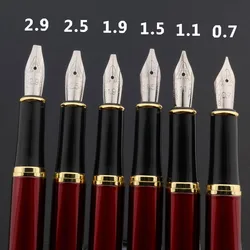 High quality classic RED GOLDEN 338 Duckbill parallel Fountain Pen Gothic art Flower metal Art Flat poetry ink pens new