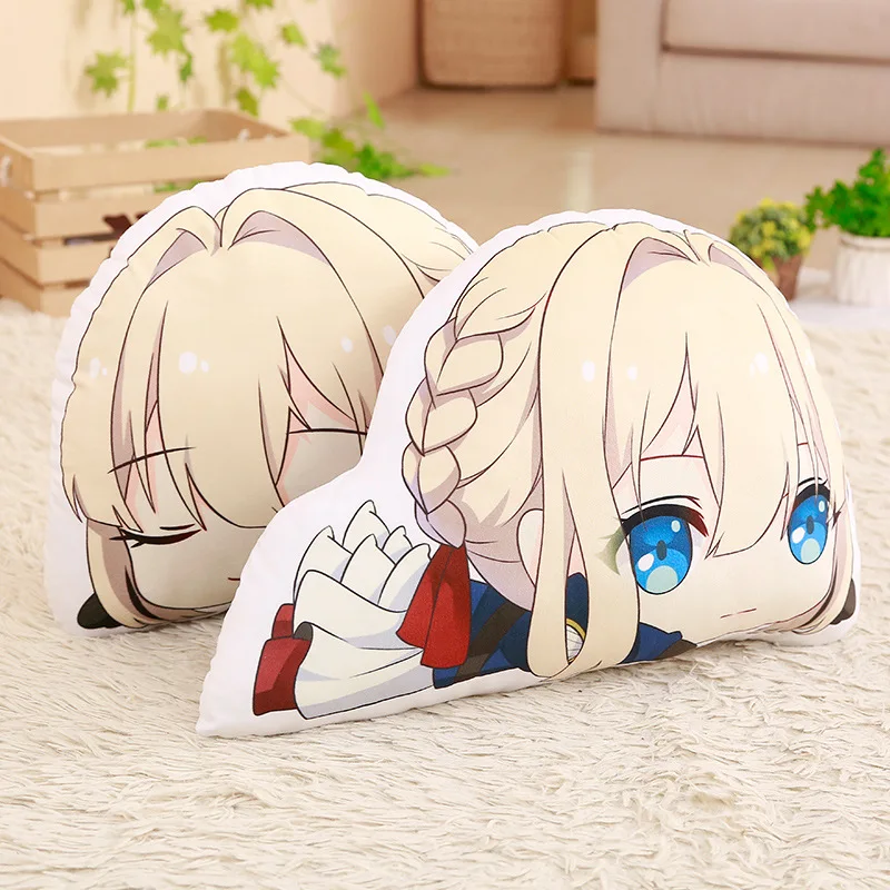 Lovely Cartoon Anime Plush Toys Original Anime Peripheral Violet Everlasting Garden Rose Orient Double-sided Dolls Stuffed toys