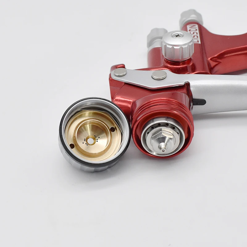 Pistola pulverizadora profissional de alta eficiência, hvlp, gravidade, 1.3mm, 600cc, com acessório de pistola