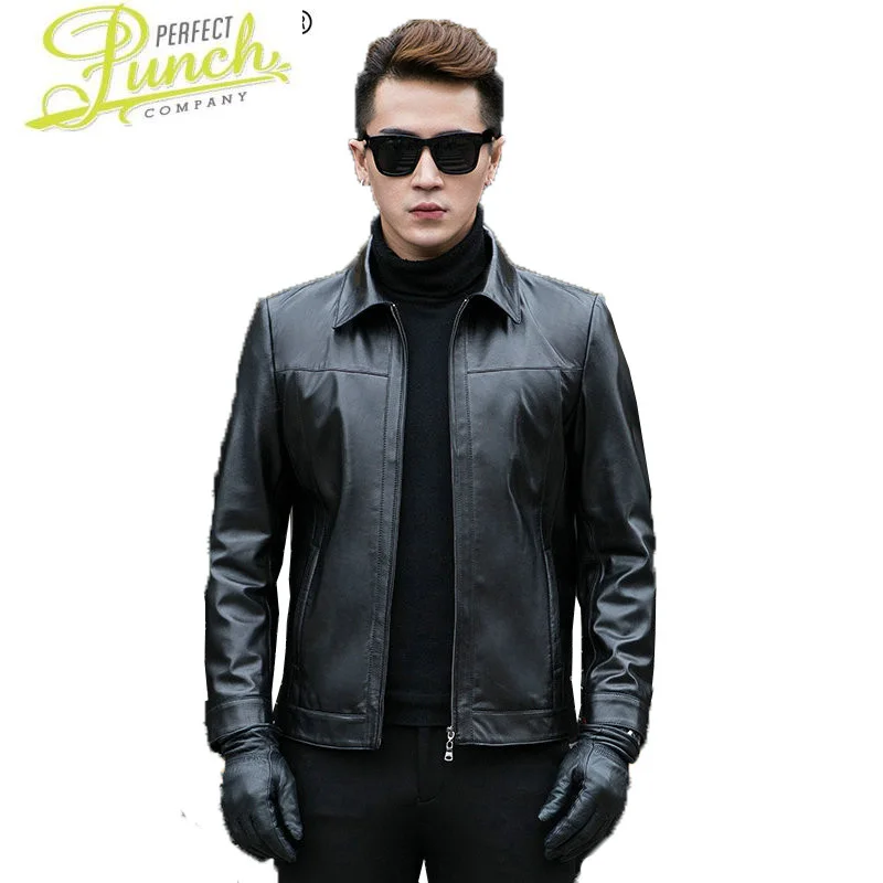 

Leather Men's Jacket Short Sheepskin Coat Genuine Leather Jacket Men Bomber Jackets Veste Cuir Homme CJX901A KJ2107