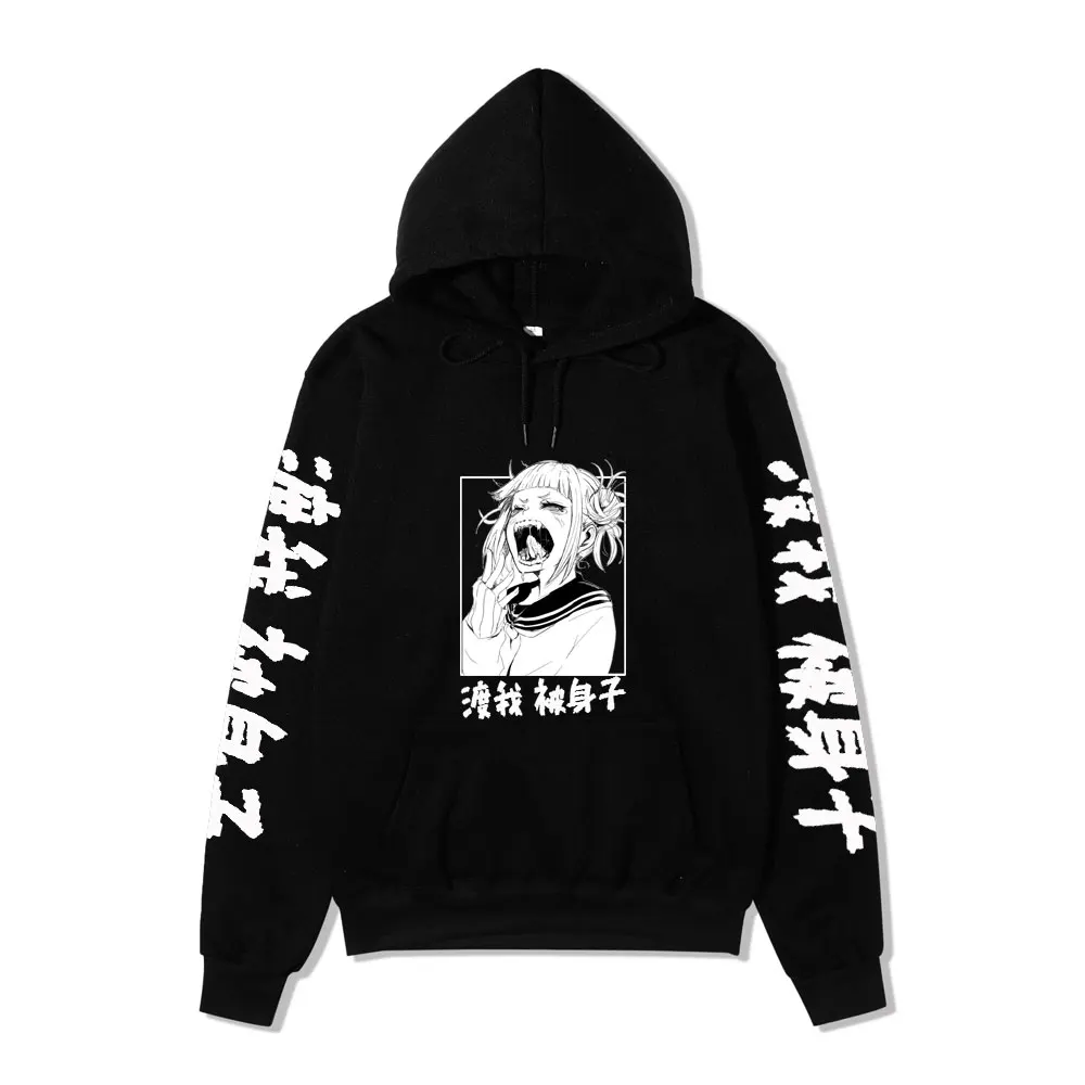 

My Hero Academia Hoodies Men's Casual Fashion Sweatshirts Japan Anime Loose Hoodie Hip Hop Creativity Streetwear Male