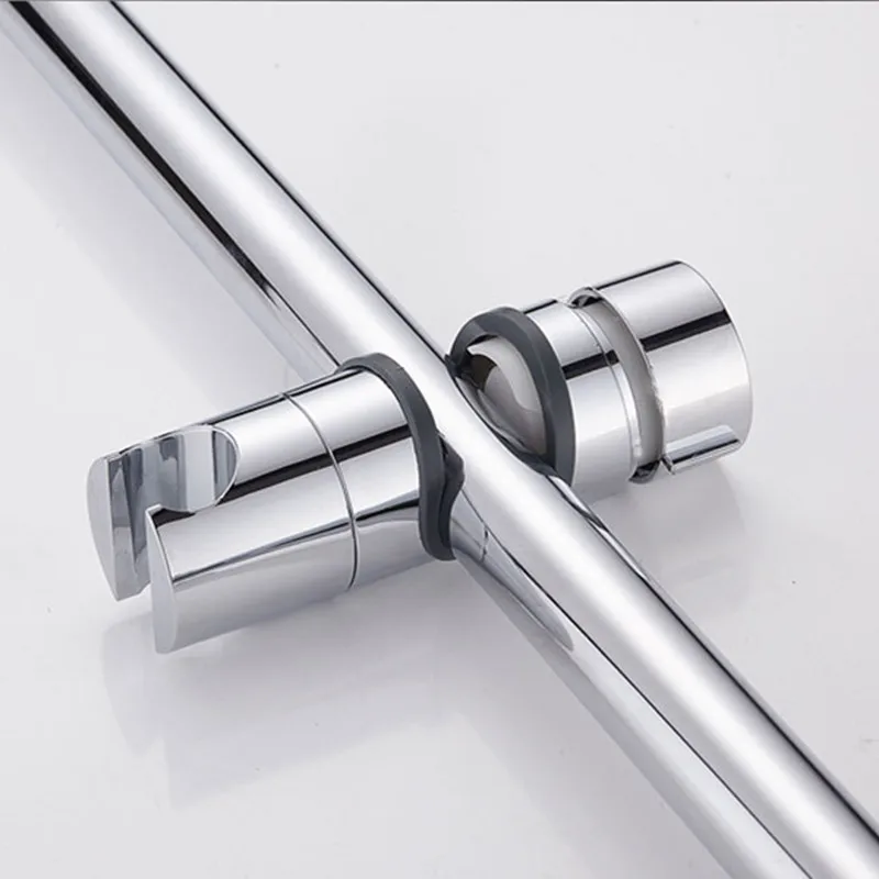 22-25 MM Shower Head Holder Silver ABS Adjustable Bathroom Shower Bracket Slide Bars 360 Degree Rotate Bathroom Accessory Rack