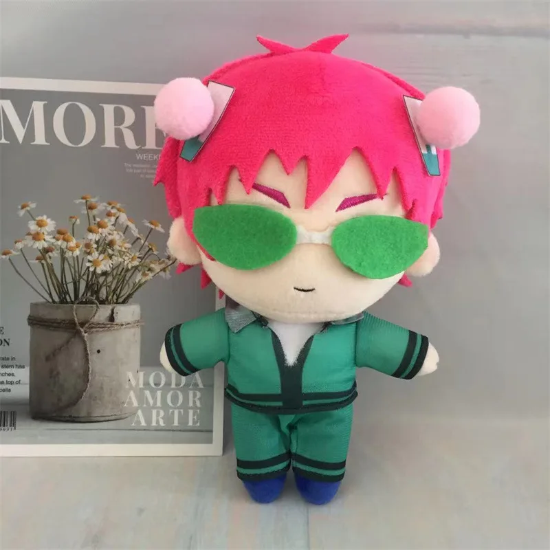 20CM Anime The Disastrous Life of Saiki K. Saiki Kusuo Plush Manga Kawaii Anime Stuffed Plush Doll Toys Stuffed Pillow