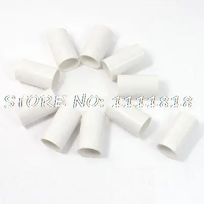 

10pcs White PVC Tube Couplers Straight Pipe Connectors 20mm Diameter