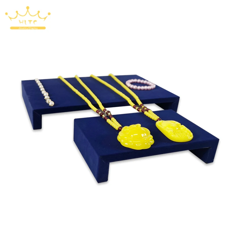 

Arched Jewelry Display Floor Blue Velvet Jewelry Display Mat High Plate Jewelry Store Display Tray Counter Display Laminate