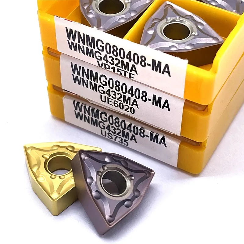 WNMG080404 مللي أمبير VP15TF UE6020 الخارجية تحول أداة شفرة من الكربيد أداة القطع باستخدام الحاسب الآلي أداة WNMG080408 مخرطة أداة تحول شفرة