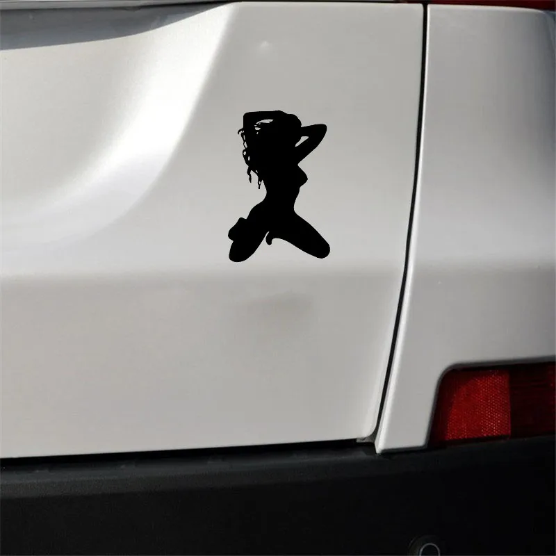 Hot Girl Black/Silver Car Sticker Covering The Body Skillful Manufacture Vinyl Decals Decal JDM Car Sticker DIY Car Styling Auto