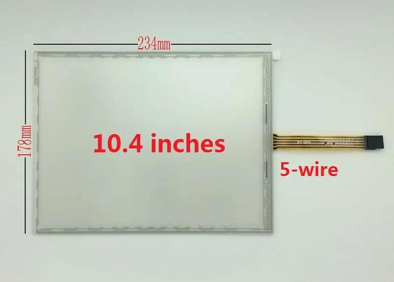 Pantalla táctil de 10,4 pulgadas, panel de control industrial de ordenador LCD resistivo de 5 cables, digitalizador, sensor resistivo de pantalla táctil