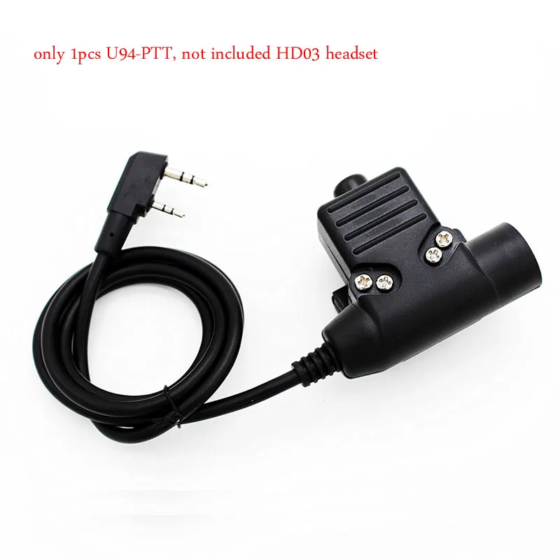 Imagem -03 - Tactical Bowman Elite ii Fone de Ouvido Fone de Ouvido Estilo U94 Ptt Pinos Apto para Kenwood Tk3107 Baofeng Uv5r Uv82 Hd03