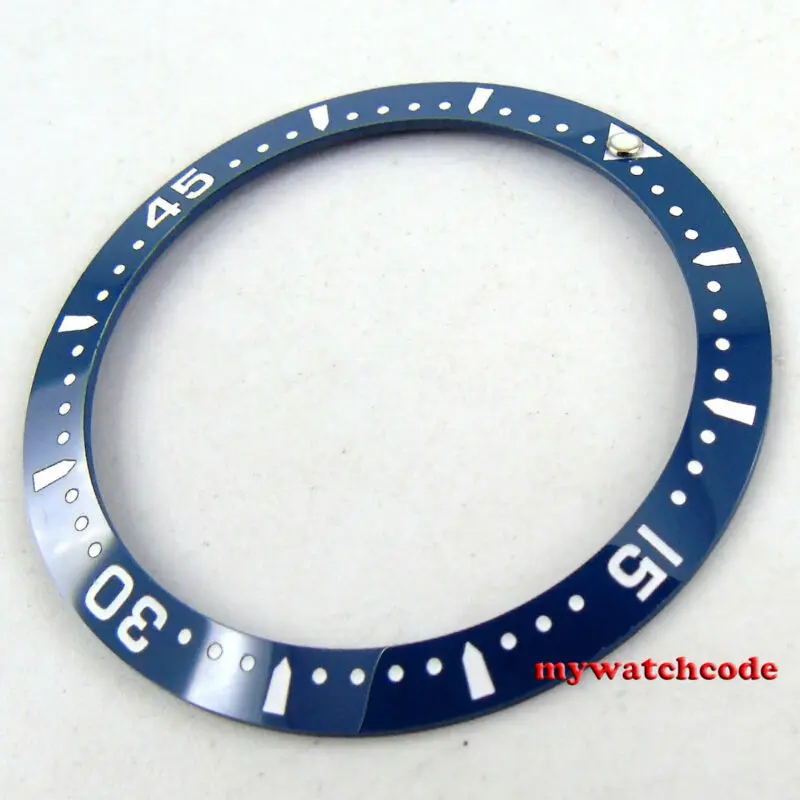 Wysokiej jakości 38mm czarny niebieski ceramiczna ramka szkiełka zegarka wkładka do 40mm submariner męski zegarek