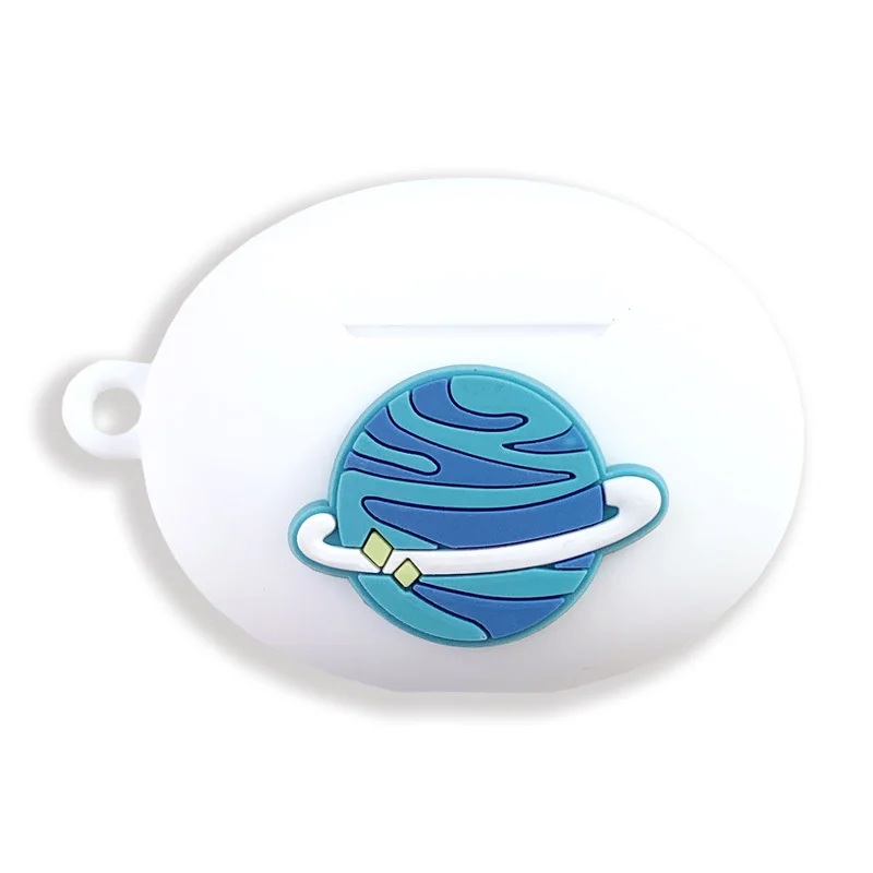 Funda de astronauta de dibujos animados para HUAWEI FreeBuds 4i Auriculares inalámbricos con Bluetooth, cubierta de auriculares con llavero