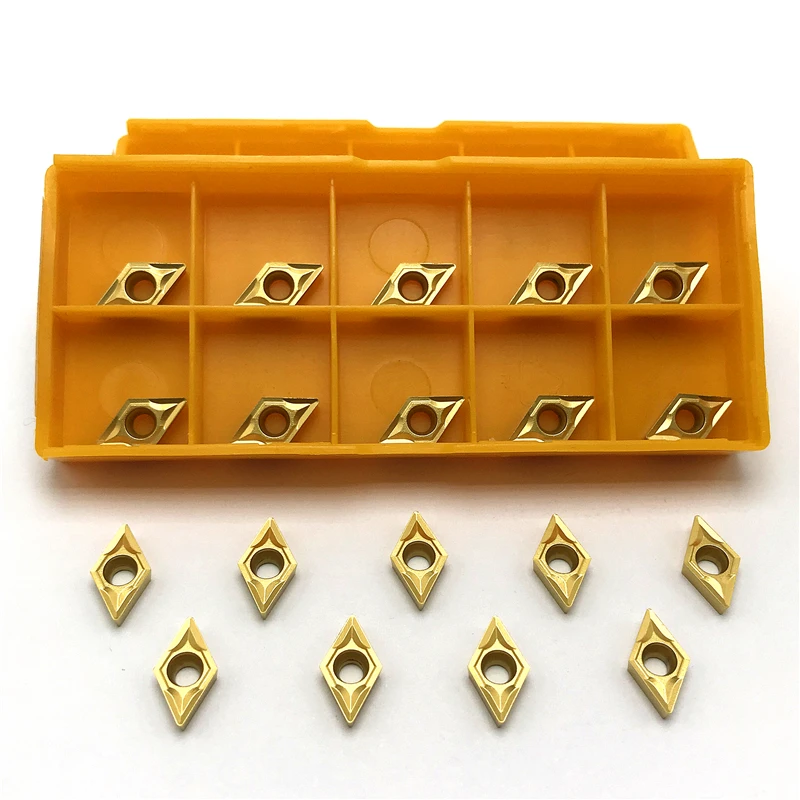DCMT070204 US735 الداخلية تحول أداة كربيد إدراج DCMT 070204 عدة المخرطة عالية الجودة تحول إدراج