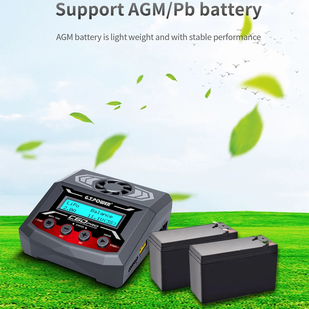 GT.POWER IMAX C6D PRO Balance Charger Discharger 300W 12A For RC Drone Car Boat LiPo/LiFe/LiIon/LiHV/NiMH/NiCd Battery