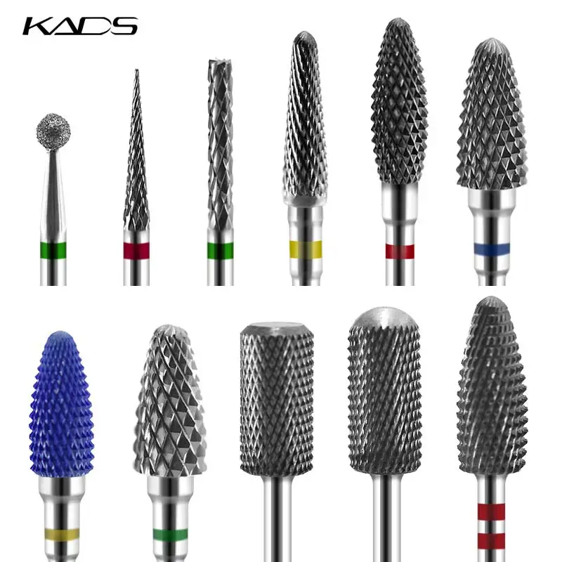 KADS 26 Type Nail File Electric Nail Drill Bit Manicure Machine Alloy & Ceramic Diamond Rotate Burr Milling Cutter Nail Drilling