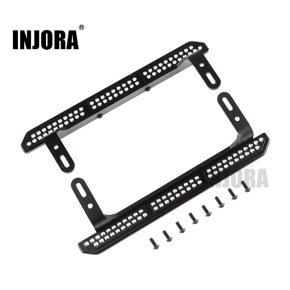 INJORA 2PCS Metal Rock Sliders Pedal for 1/10 RC Crawler Car TRX4 Upgrade Parts