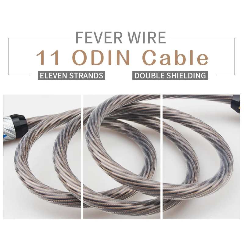 Odin HiFi Audio RCA Silver สาย LP ไวนิลบันทึก Tonearm Phonograph สาย