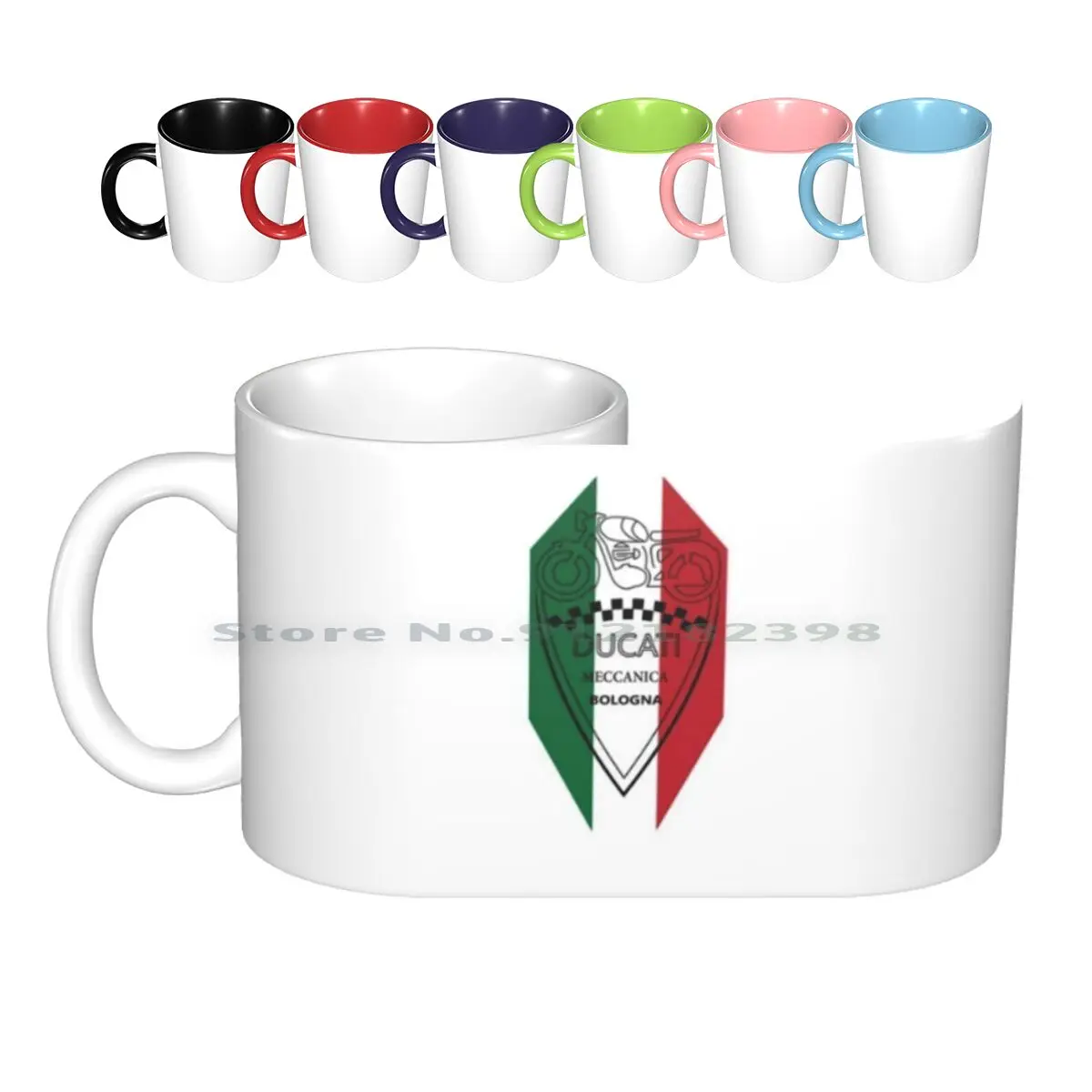 Ceramic Mugs Coffee Cups Milk Tea Mug Logo Monster Multistrada Meccanica Retro Italia Scrambler Race Supermoto Enduro Off Road