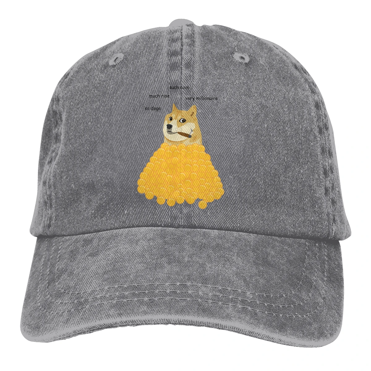 

Doge Cool Baseball Cap Men Dogecoin Funny Bitcoin Caps colors Women Summer Snapback Caps