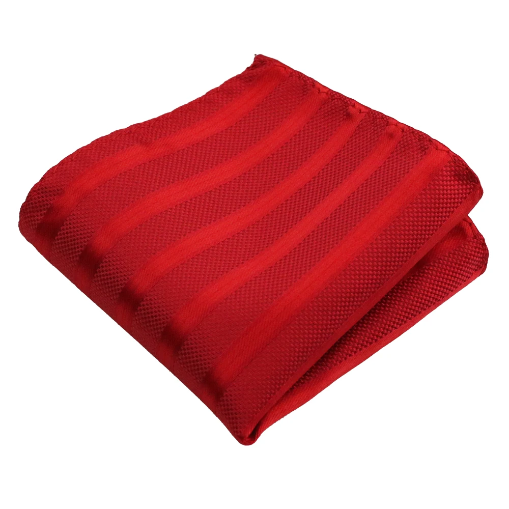 HUISHI Streep Dot Polyester Pocket Pleinen Voor Mannen Stropdas Bijpassende Zakdoek Rood Zwart Stip Voor Bruiloft Relatiegeschenk