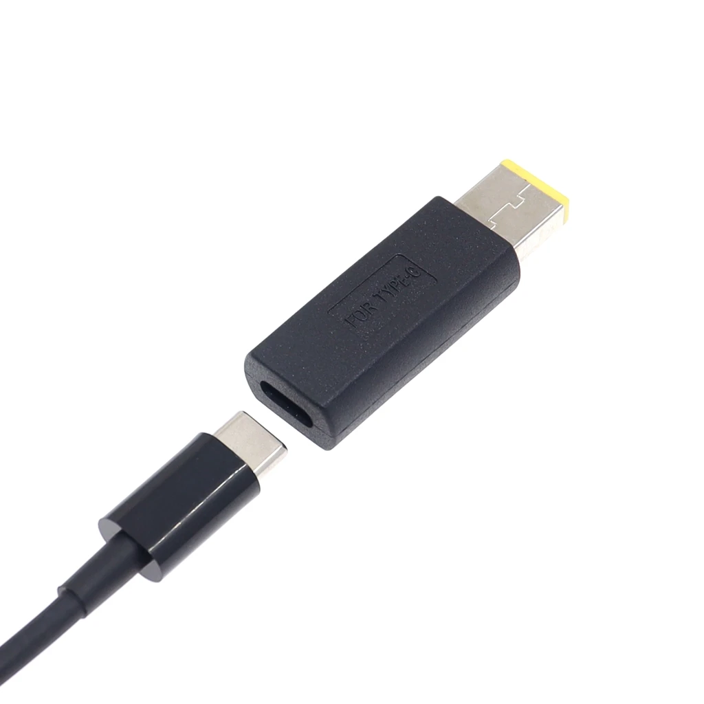 USB 3.1 USB Type C Female To DC Square 11mm X 4.5mm Male Power Charge Adapter Connector Adaptor For Levono ThinkPad