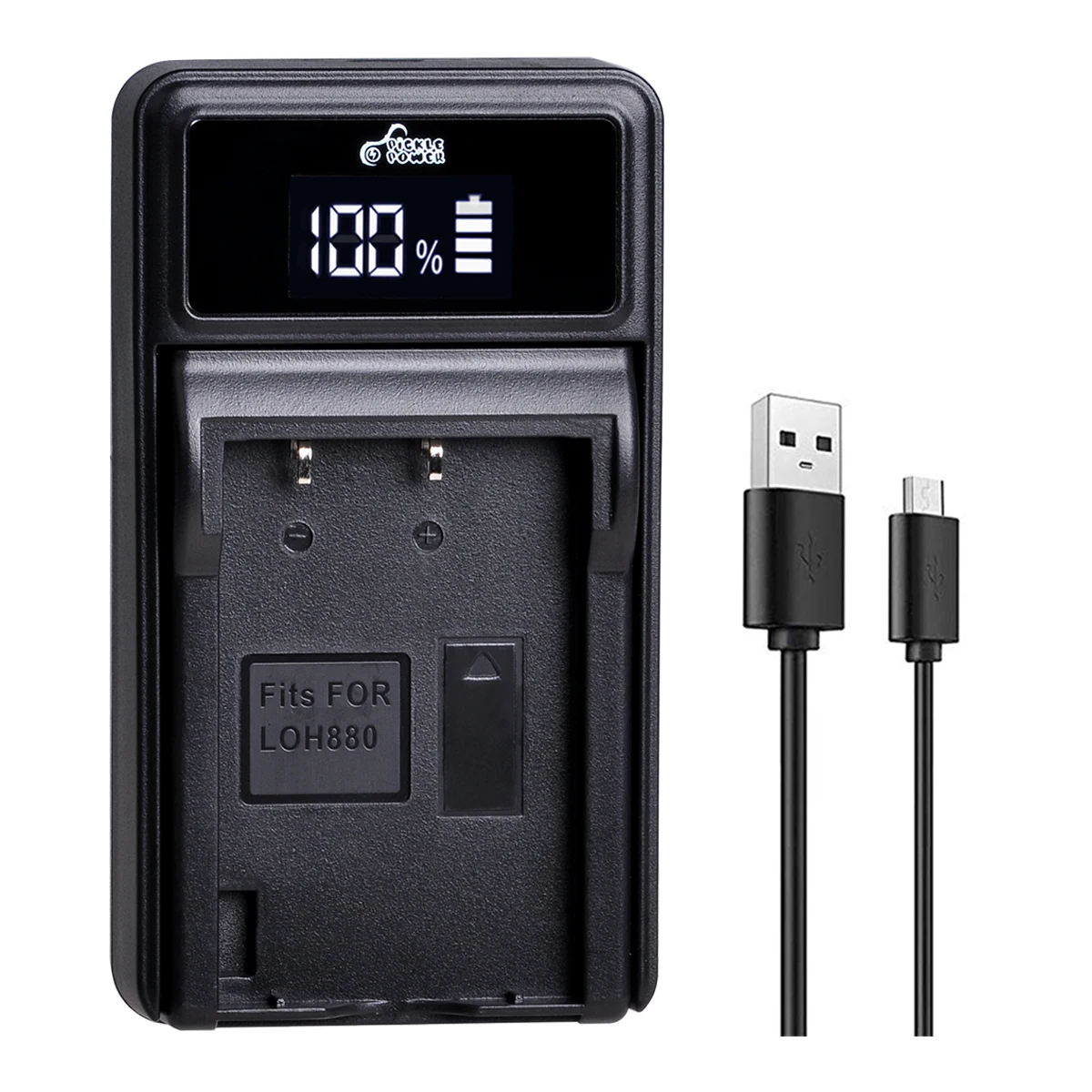 Pickle Power R-IG7 LOH880 แบตเตอรี่ + LED USB Charger สําหรับ Logitech Harmony LOH880 880 900 720 850 885 890 Pro H880 Universal Remote