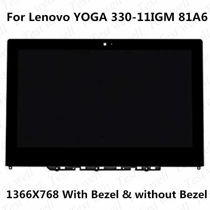 

11.6" LED LCD Screen Panel Digitizer Assembly With Frame For Lenovo Yoga 330-11 81A6 yoga 330-11IBY Yoga 330-11IGM 1366*768