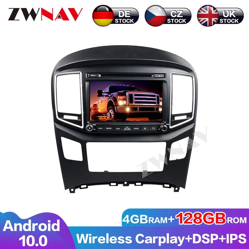 Touch Screen Auto Radio 128G Android 10 DSP Audio Navigation GPS For Hyundai H1 Multimedia Head Unit Car DVD Player