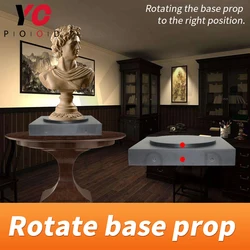 YOPOOD Rotating base prop rotate the base to correct position to unlock in real life Escape room game