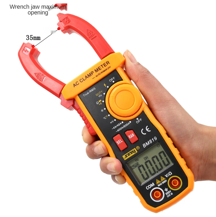 BM818 BM819 Ammeter ACV/DCV ACA Auto Range Measurement of large capacitance NCV Amperometric Digital clamp meter Voltmeter