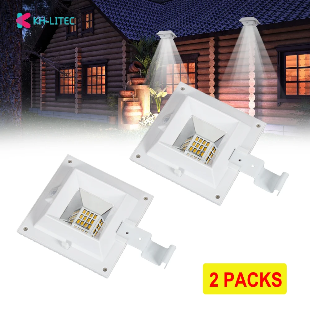 

2PCS 12 LED Motion Sensor Solar Powered Gutter Light Outdoor Garden Yard Wall Fence Lamp Outdoor Lighting Street Solar Lights