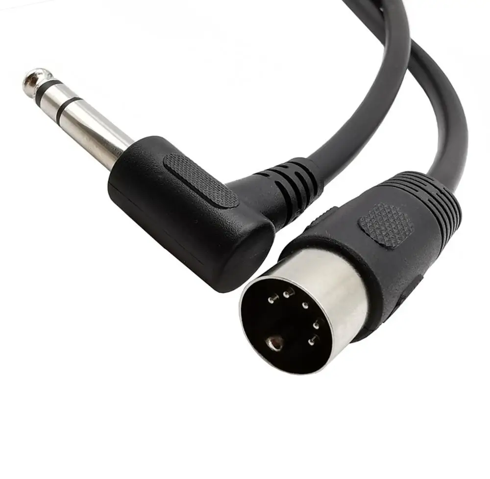 6.35mm (1/4 Inch)TRS Stereo Jack Audio Cable Din 5 Pin MIDI Male Plug High Quality 0.2m/1.5m for Microphone