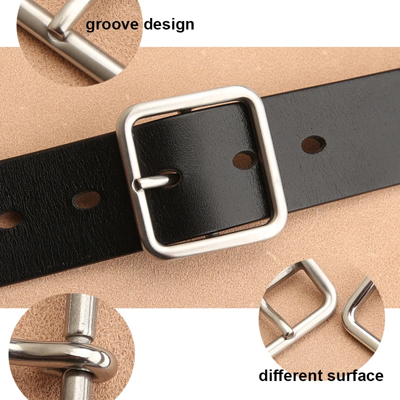 1pcs 304 Steel 39mm Belt Buckle Single Pin Middle Center Bar Buckle for Leather Craft Strap Jeans Webbing Halter Harness Brass