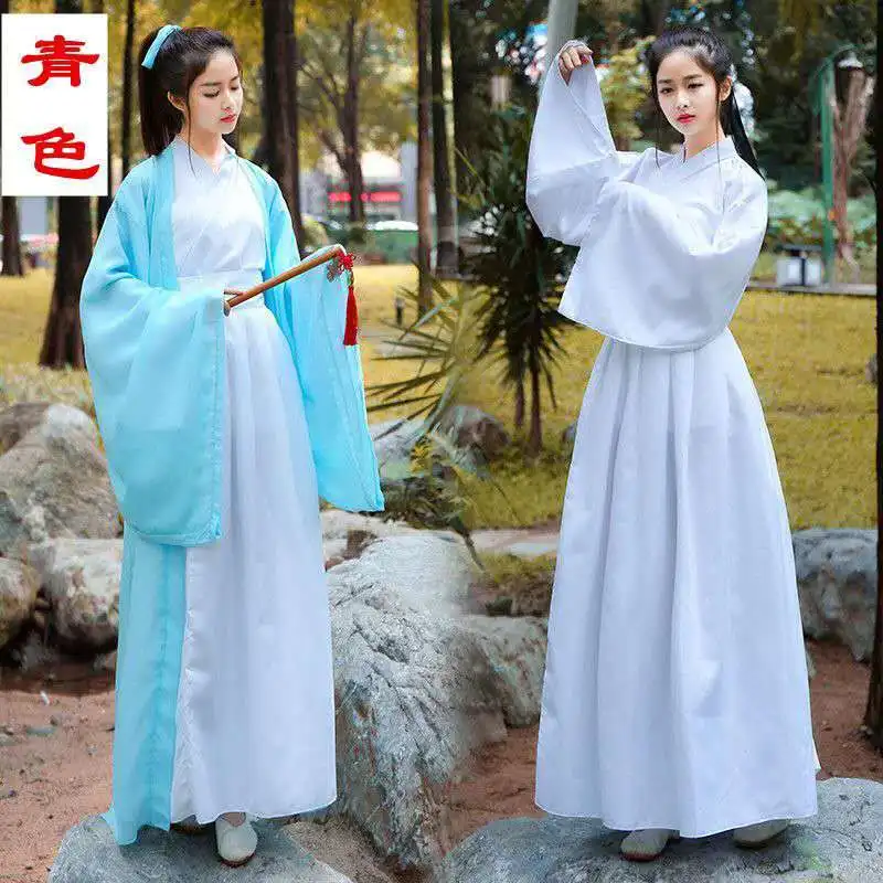Chinese Traditional Folk Dance Costume Women Ancient Hanfu Dress Oriental Style Tang Dynasty Dance Clothing Girl Fairy Cosplay