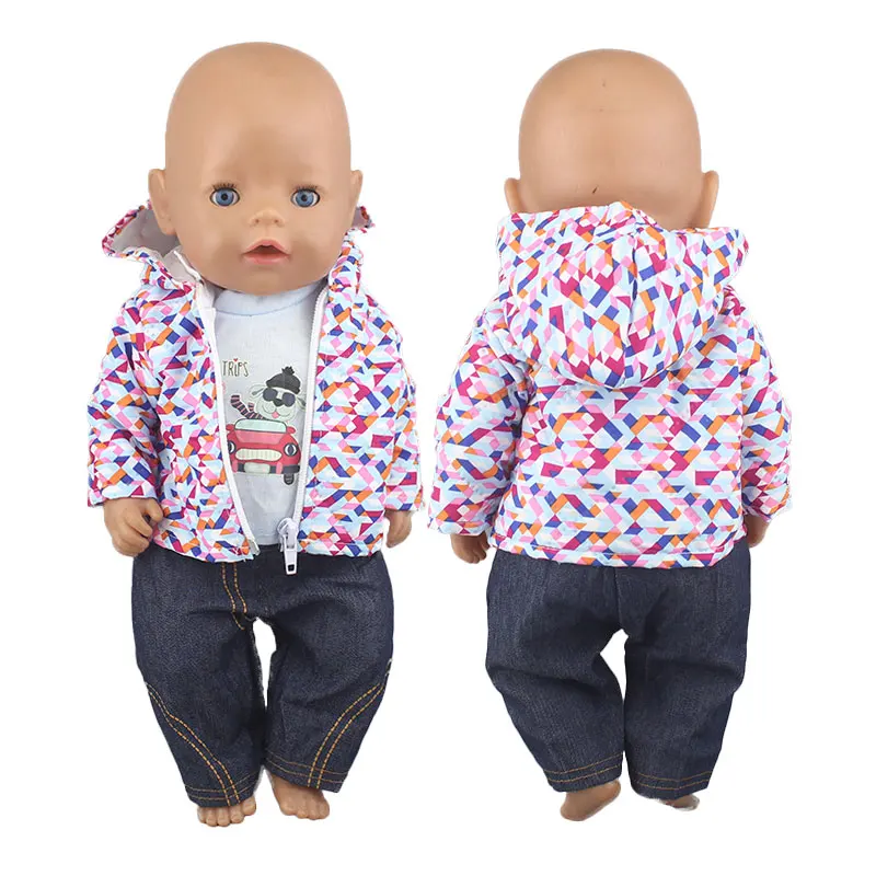 2023 New Dolls Outfit Suits per 17 pollici 43cm Baby Reborn Doll Cute Jumpers pagliaccetti New Born Doll Clothes