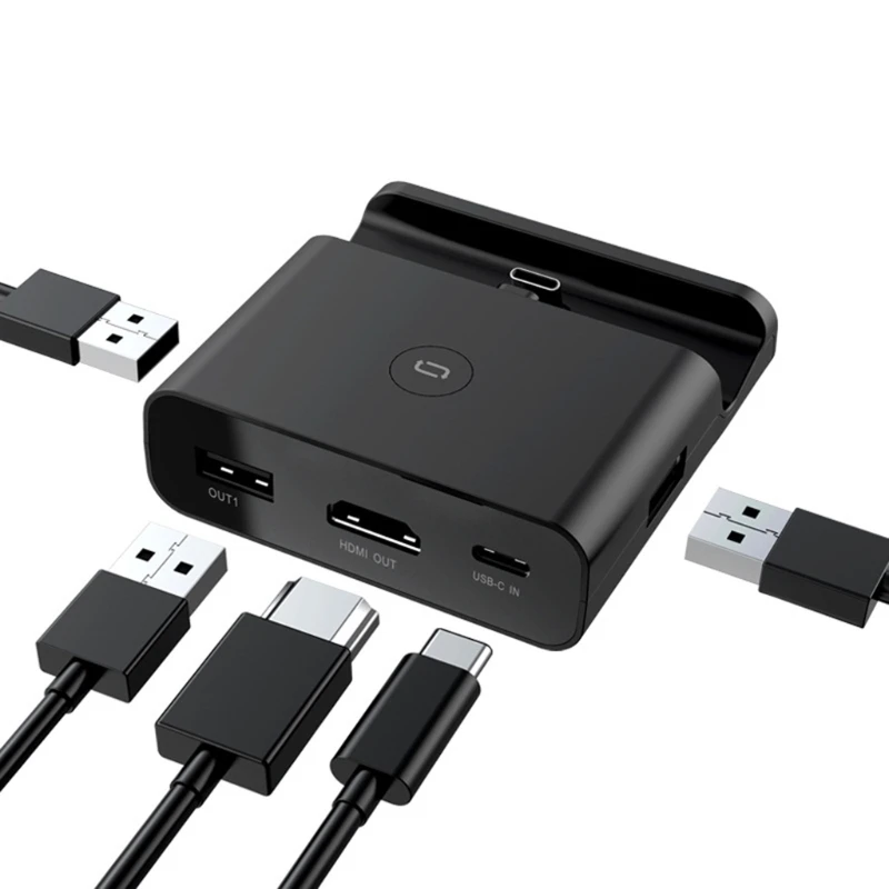 Adattatore Video compatibile HDMI 1080P al caricatore della Docking Station del convertitore TV per Switch/Switch Lite