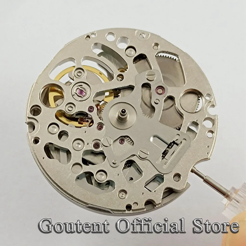 

24 Jewels Mechanical Hollow NH70 Automatic Watch Movement 21600bph Replacement Whole Movement Spare Parts Accessories