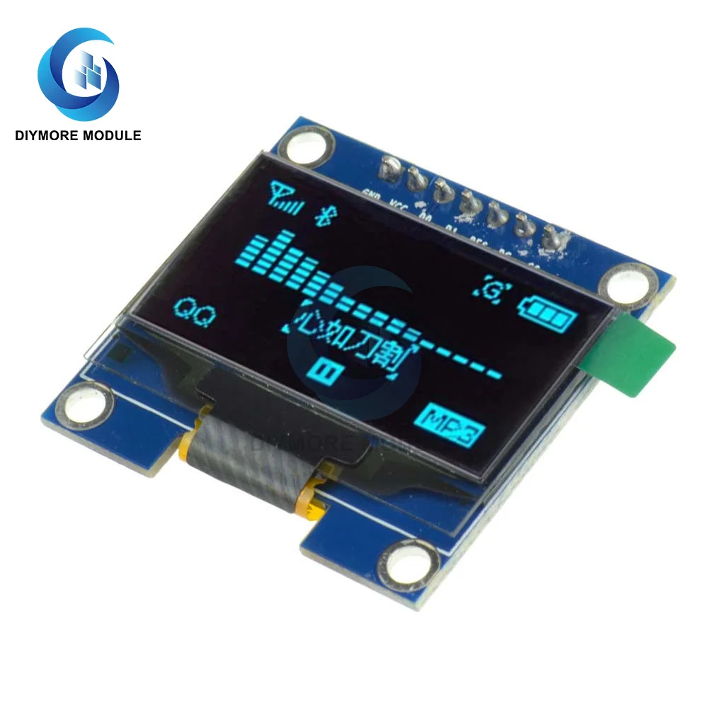 Modulo Display OLED da 1.3 pollici schermo LCD 128*64 colore bianco/blu 7 Pin IIC I2C interfaccia SH1106 Controller Driver per Arduino