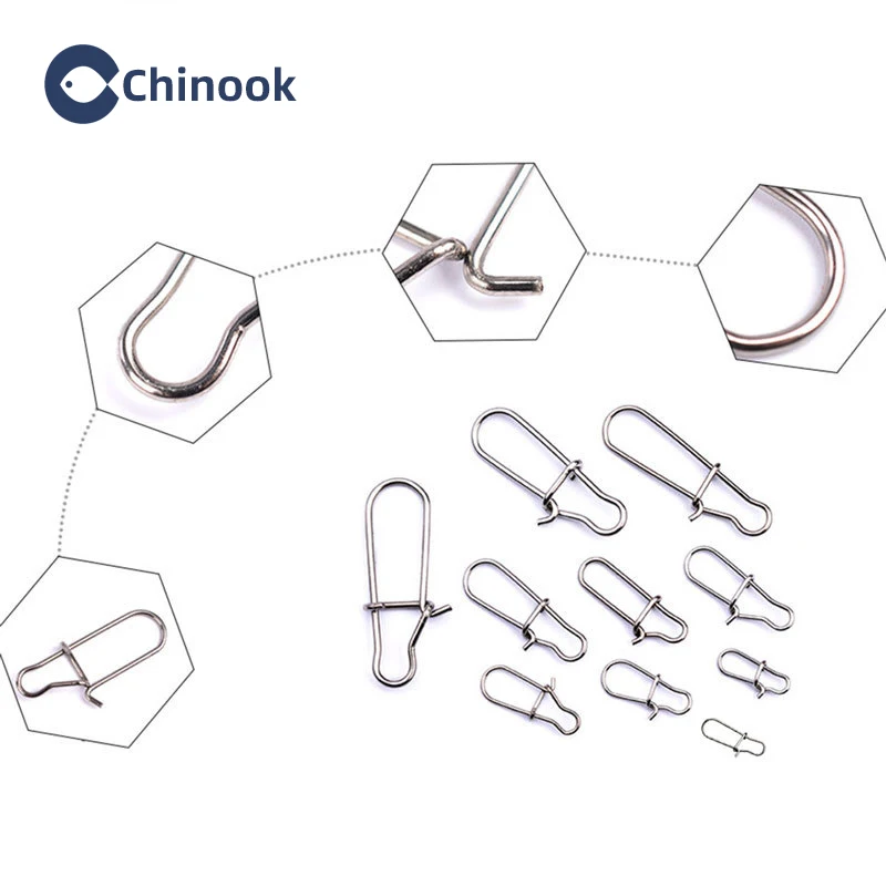 Chinook Ganchos Giratorios Acero Inoxidable – Conector Barril Señuelo